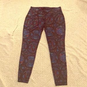 Danskin Fireworks Workout Legging Pants Size L